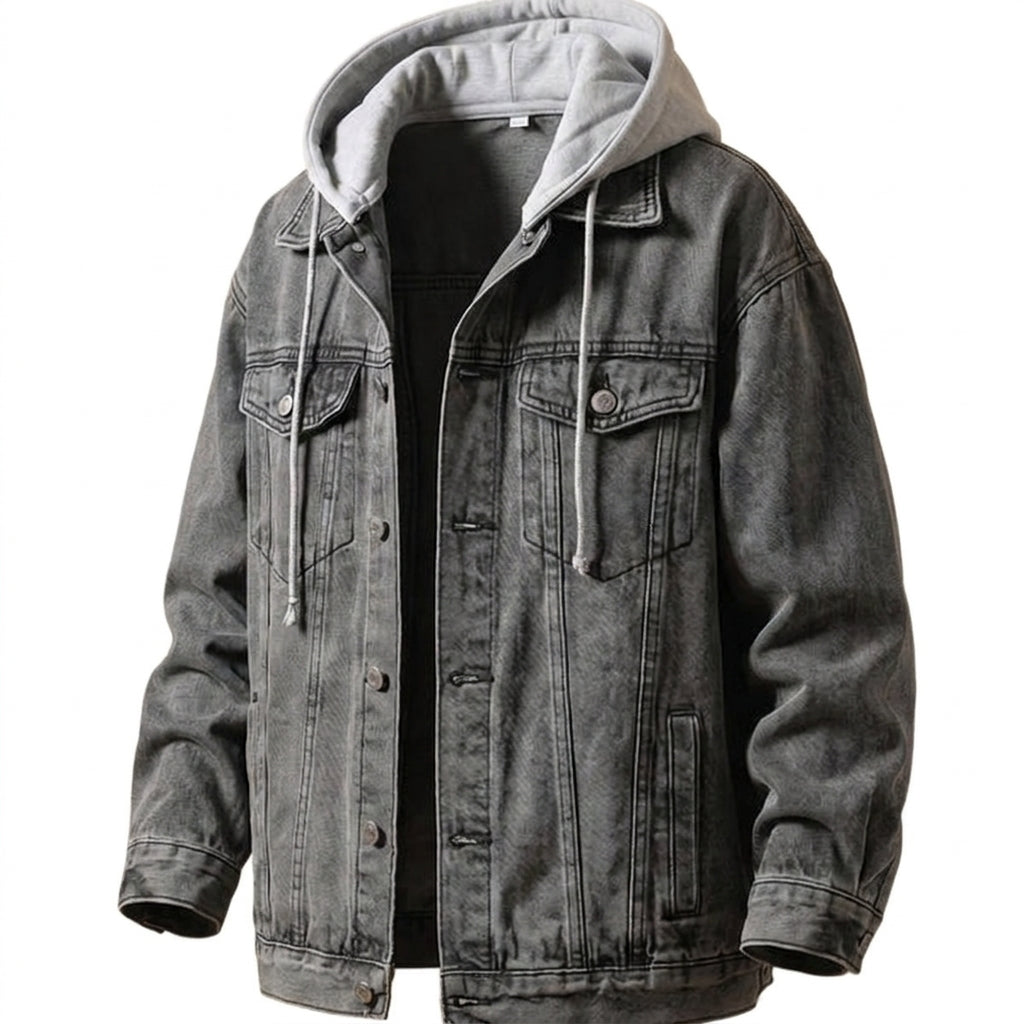 Máximo | Chaqueta vaquera urbana con capucha