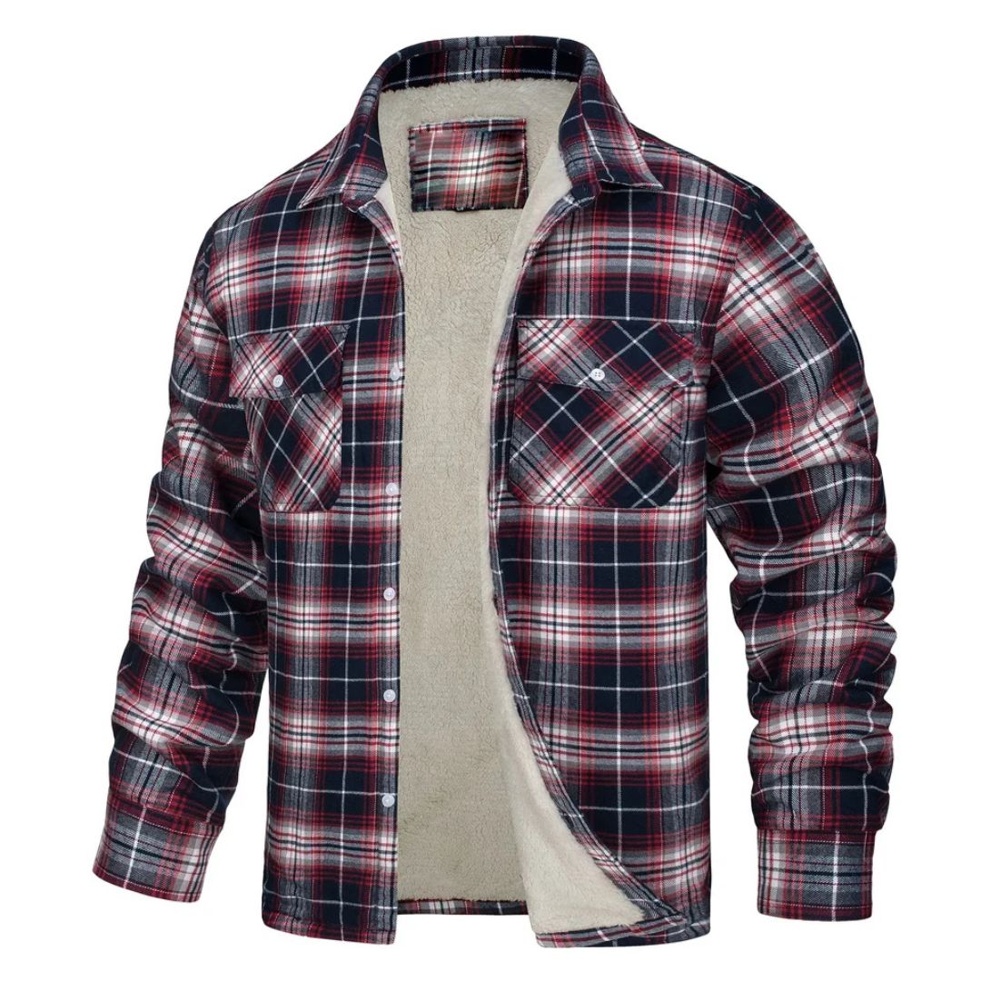 Alberto | Chaqueta de cuadros abrigada