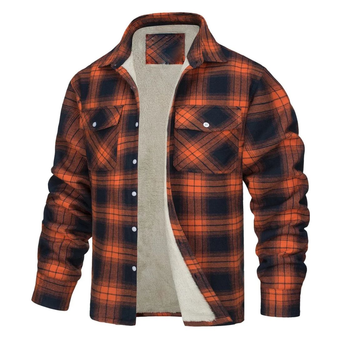 Alberto | Chaqueta de cuadros abrigada