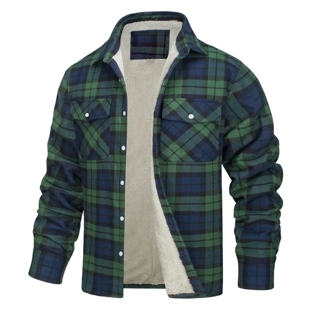 Alberto | Chaqueta de cuadros abrigada