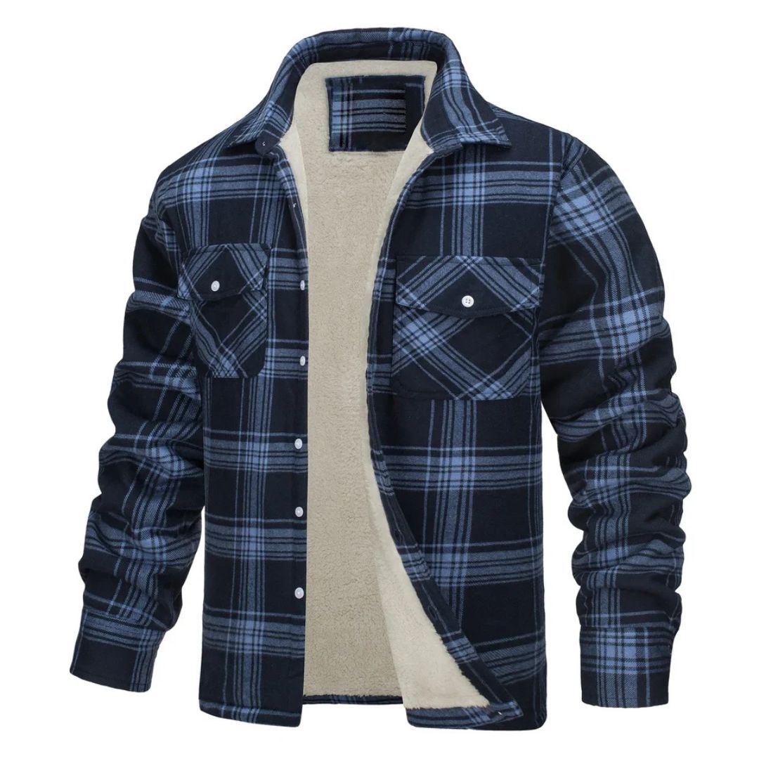 Alberto | Chaqueta de cuadros abrigada