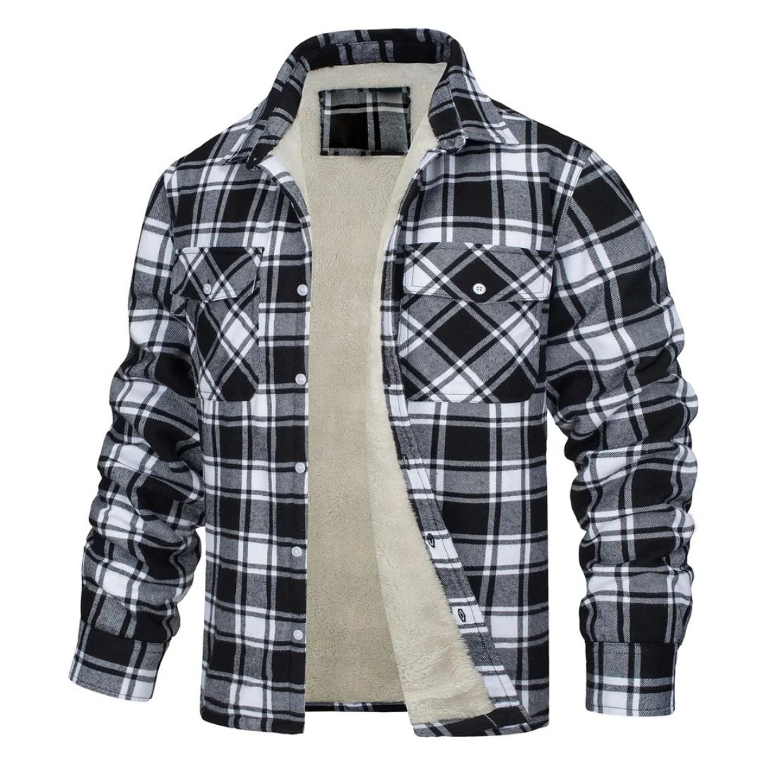 Alberto | Chaqueta de cuadros abrigada