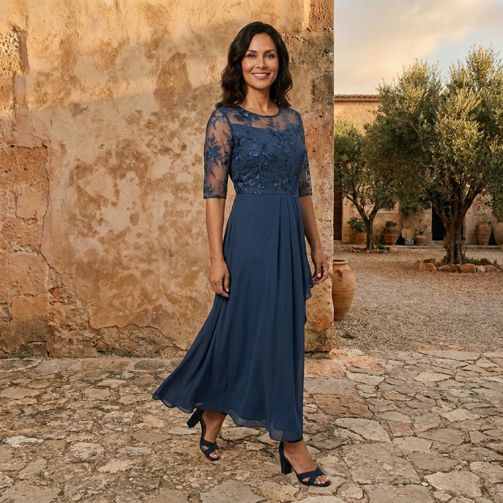 CATALINA | VESTIDO DE GASA ELEGANTE