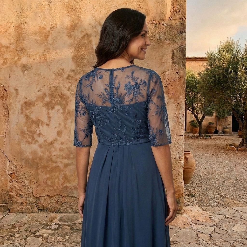 CATALINA | VESTIDO DE GASA ELEGANTE