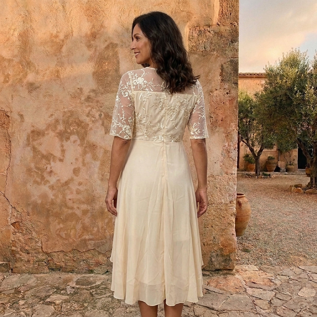 CATALINA | VESTIDO DE GASA ELEGANTE