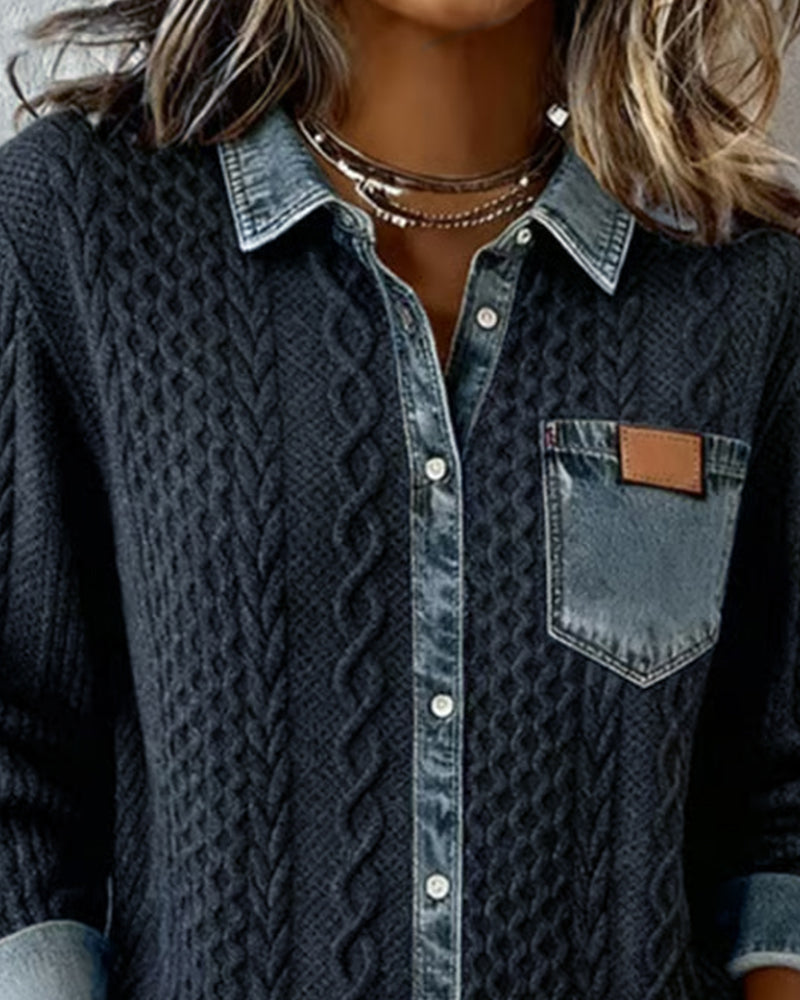 CATALINA | Camisa de punto trenzado