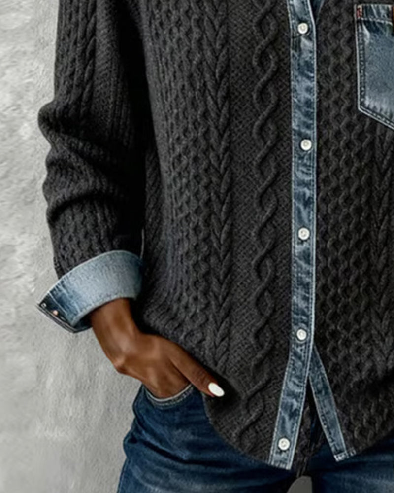 CATALINA | Camisa de punto trenzado
