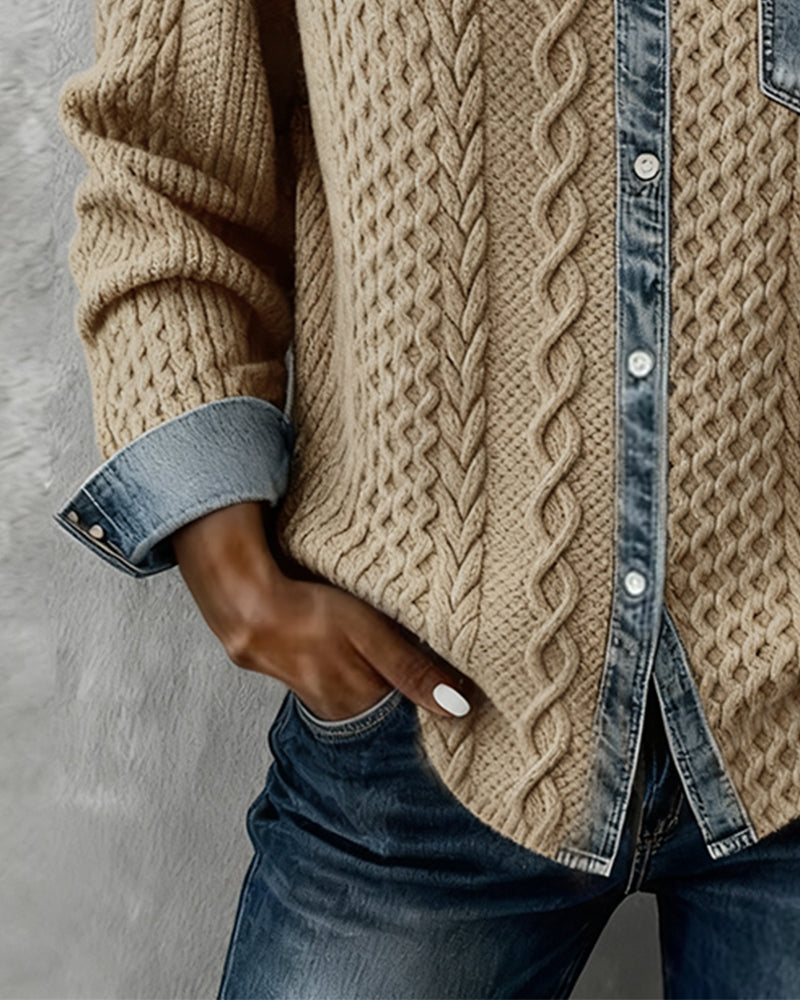 CATALINA | Camisa de punto trenzado