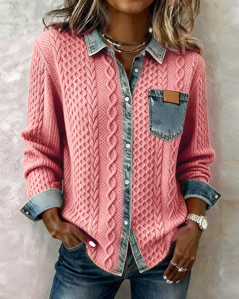 CATALINA | Camisa de punto trenzado