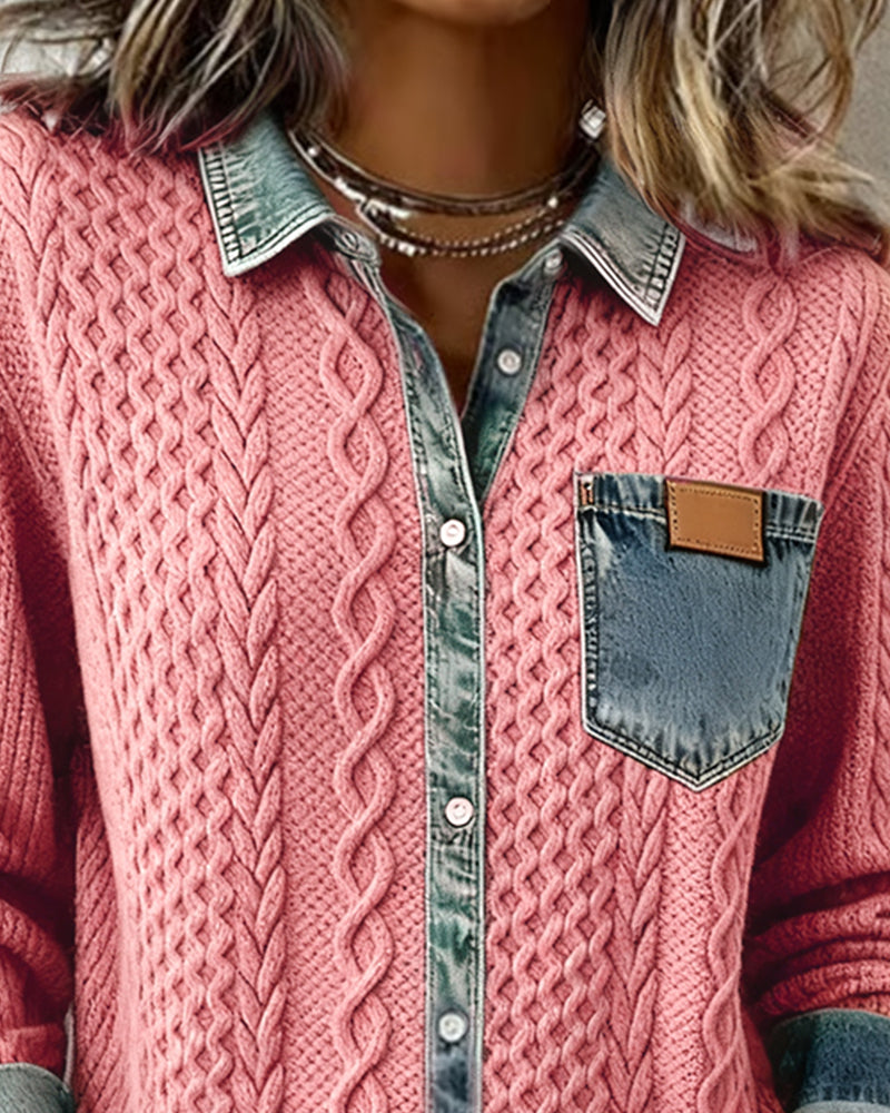 CATALINA | Camisa de punto trenzado