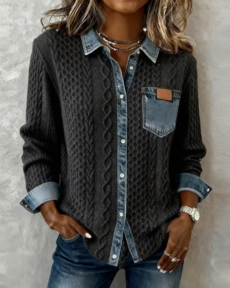 CATALINA | Camisa de punto trenzado
