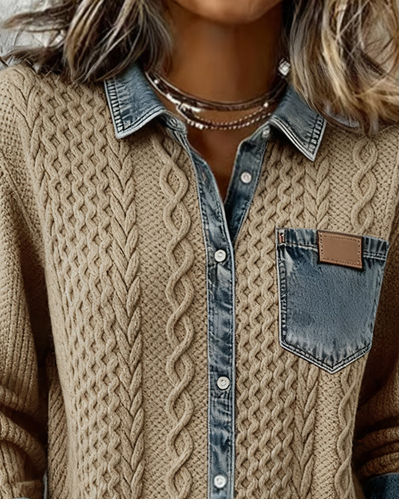 CATALINA | Camisa de punto trenzado