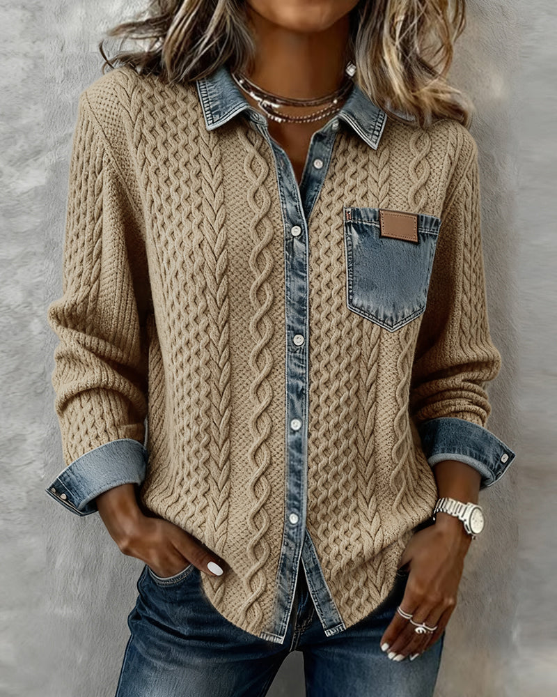 CATALINA | Camisa de punto trenzado