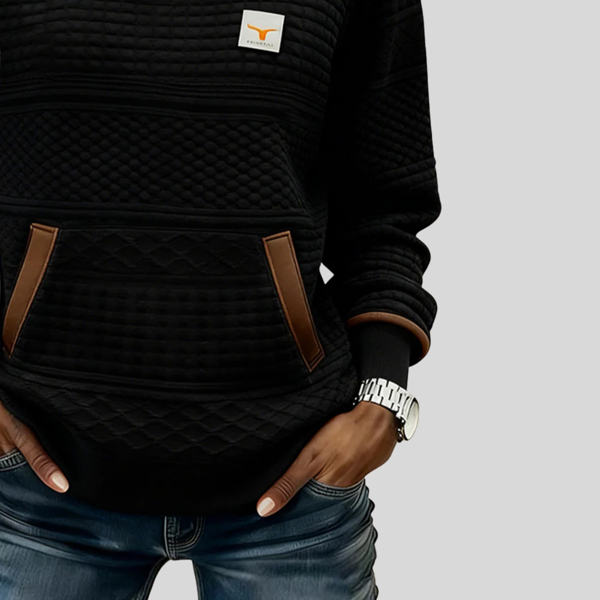 CATALINA | Sudadera acolchada de cuello redondo