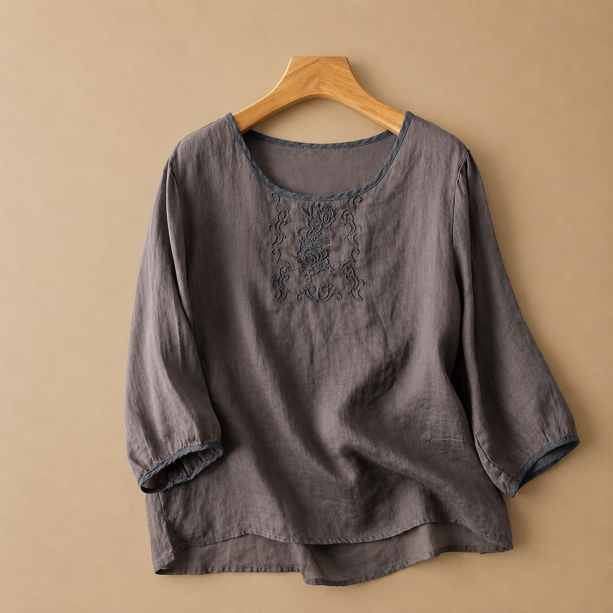 Blusa Floral de Lino Rosalie
