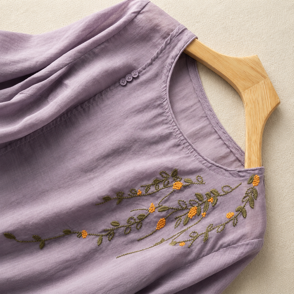 Blusa de Algodón y Lino Adeline