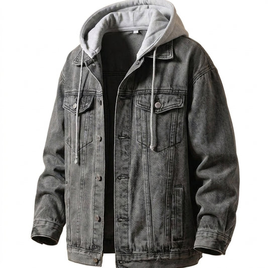 Máximo | Chaqueta vaquera urbana con capucha