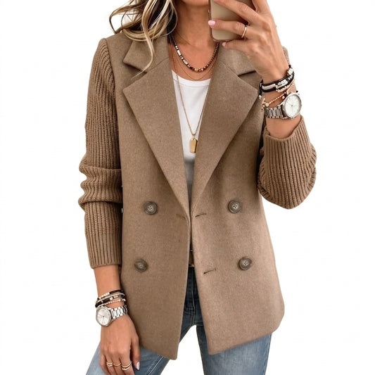 Carla | Blazer elegante con mangas de punto