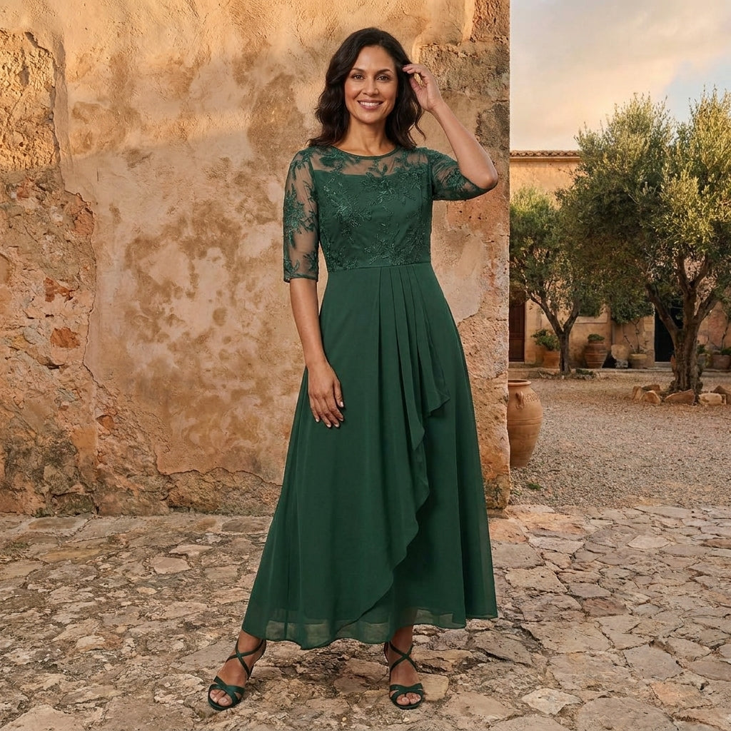 Luciana™ | Vestido de Gasa Elegante