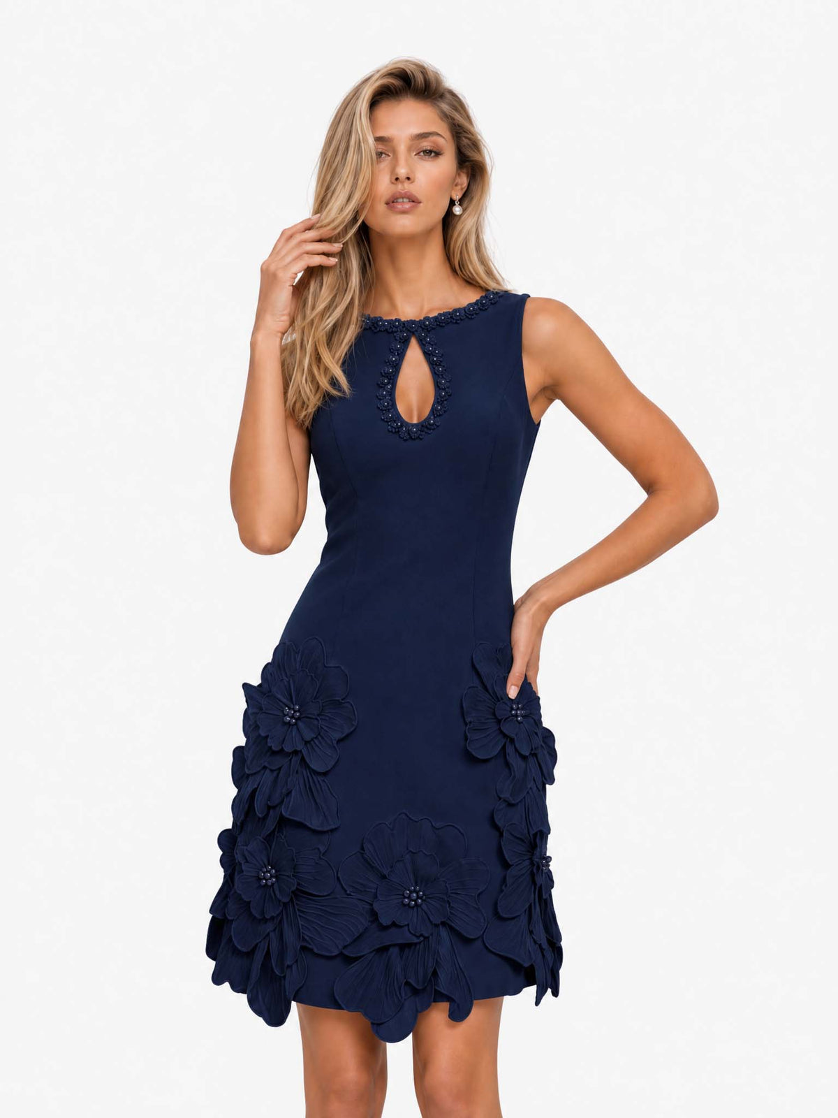 Nadia™ | Vestido Mini Elegante Sin Mangas con Recorte