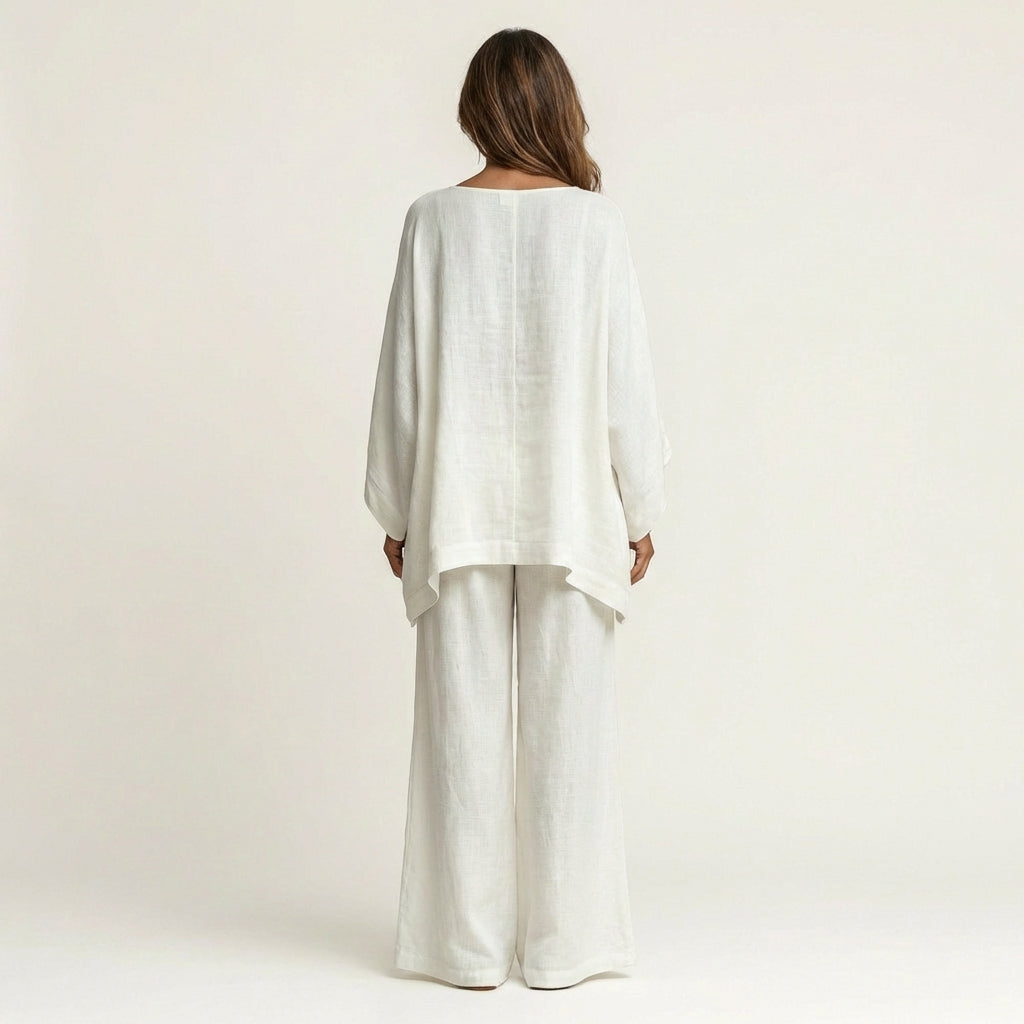 Elena™ | Conjunto Bohemio de Lino