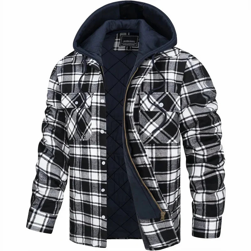 Esteban | Chaqueta de Cuadros Abrigada